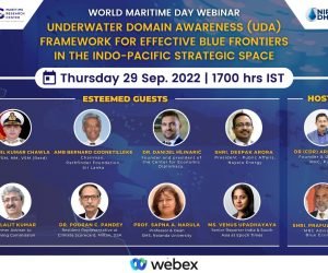 World Maritime Day Webinar on UDA Framework for Effective Blue Frontiers in the Indo-Pacific Strategic Space